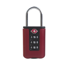 Load image into Gallery viewer, Customs Code Lock for Travel Luggage Password Changeable Black Lock Contrast Design Padlock 3 Digit Combination Lock