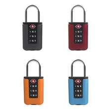 Load image into Gallery viewer, Customs Code Lock for Travel Luggage Password Changeable Black Lock Contrast Design Padlock 3 Digit Combination Lock