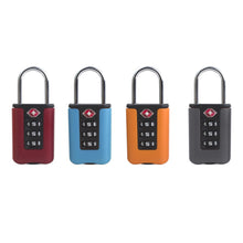 Load image into Gallery viewer, Customs Code Lock for Travel Luggage Password Changeable Black Lock Contrast Design Padlock 3 Digit Combination Lock