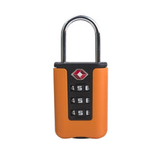 Load image into Gallery viewer, Customs Code Lock for Travel Luggage Password Changeable Black Lock Contrast Design Padlock 3 Digit Combination Lock