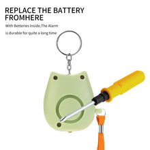 Load image into Gallery viewer, Personal Self Defense Alarm 130db Self Defense Siren Safety Alarm For Women Girl Personal Keychain Alarm Built-in Battery