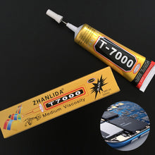 Load image into Gallery viewer, T7000 Black Contact Cellphone Tablet Repair Adhesive Zhanlida Strong t-7000 Glue 15ML 50ML 110ML with Fine Needle Outlet
