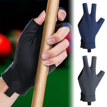 Load image into Gallery viewer, 1PC Professional Three-Finger Billiard Gloves For Left Hand Non-Slip Breathable Leak Finger Sports Gloves Self-Adhesive Cloth Fixed Billiard Supplies