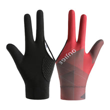 Load image into Gallery viewer, 1PC Professional Three-Finger Billiard Gloves Non-Slip Sweat Absorbent Full Finger Sports Gloves Billiard Supplies
