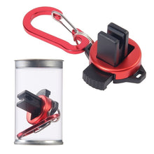 Load image into Gallery viewer, 1PC Outdoor Portable Lure Pole Hanger With Hook Buckle Aluminum Alloy Mini Pole Clamp Fishing Accessories