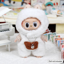 Load image into Gallery viewer, For 17cm Labubu Clothes Pendant Doll Outfit Clothes Monster Tail Heart Labubu Change To Zimomo Angel Cute Doll Clothes Toy Gift
