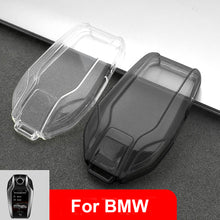 Load image into Gallery viewer, TPU Transparent Car Key Case Remote Control Protect Cover Auto Accessories For BMW X3 X4 G02 G05 X5 G07 X7 G30 G12 G11 G32 G31 5 7 Series I8 I12 I15 G01