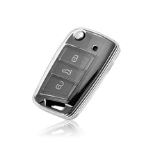 Load image into Gallery viewer, TPU Soft Car Transparent Key Case Remote Control Protect Cover Auto Accessories For VW Volkswagen SEAT Ateca Leon FR 2 Ibiza Golf 7 MK7 Tiguan MK2 Skoda Octavia