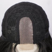 Load image into Gallery viewer, Front Lace Wig with Small Lace Cross Dyed Long Curly Hair Gradient Dyed Curly Wig Synthetic Full Top Women's Wig Cover
