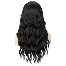 Load image into Gallery viewer, Front Lace Wig with Small Lace Cross Dyed Long Curly Hair Gradient Dyed Curly Wig Synthetic Full Top Women's Wig Cover