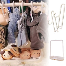 Load image into Gallery viewer, 10pcs Cotton Doll Special Hanger 15/20cm Baby Clothes Display Stand BJD Doll Baby Clothes Hanger Clothes Support
