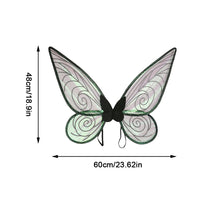Load image into Gallery viewer, Children's Festival Party Performance Prop Colorful Butterfly Wings Angel Elf Wings Set Girl Holiday Photography Daily Photo Props