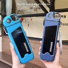 Load image into Gallery viewer, 350ml Plastic Water Bottle Leak-proof Square Cup Sports Bottle with Lockable Lid Measurements for Outdoor Sports Travel Cup