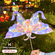 Load image into Gallery viewer, New Year Gift Kids DIY Glowing Butterfly Wings Set with Light Girls Butterfly Dress Party Costume Children Fairy Props Christmas