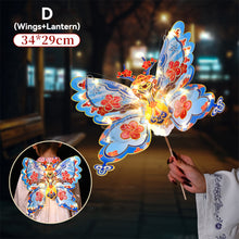 Load image into Gallery viewer, New Year Gift Kids DIY Glowing Butterfly Wings Set with Light Girls Butterfly Dress Party Costume Children Fairy Props Christmas
