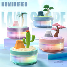 Load image into Gallery viewer, 300ml Cactus Coconut Tree Bathtub Aromatherapy Machine Oil Diffuser Colorful Light Auto Shut Off for Home Office