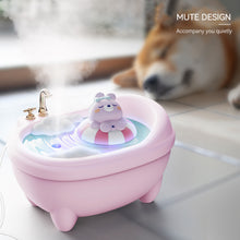 Load image into Gallery viewer, 300ml Cactus Coconut Tree Bathtub Aromatherapy Machine Oil Diffuser Colorful Light Auto Shut Off for Home Office