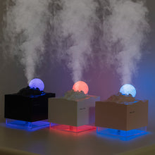 Load image into Gallery viewer, 300ml Seleno Meteorite Aromatherapy Oil Diffuser Colorful Light Auto Shut Off Essential Oil Aroma Diffuser for Home Office