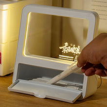 Load image into Gallery viewer, LED Desk Lamp Acrylic Notepad Home Tips Message Board Table Desk Lamp Student Bedroom Reading Lamp Room Lighting