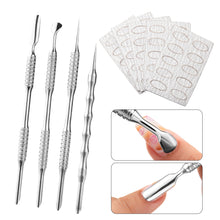 Load image into Gallery viewer, Double-ended Stainless Steel Manicure Steel Push Exfoliating Skin Polishing Nails Spot Drill Multifunctional Nail Art Accessory