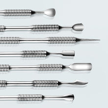 Load image into Gallery viewer, Double-ended Stainless Steel Manicure Steel Push Exfoliating Skin Polishing Nails Spot Drill Multifunctional Nail Art Accessory