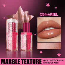 Load image into Gallery viewer, 4 Colors Spiral Star Sparkling Lipstick Long-lasting Moisturizing Non-sticky Glitter Marble Lipstick Lip Makeup Cosmetics