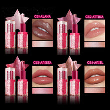 Load image into Gallery viewer, 4 Colors Spiral Star Sparkling Lipstick Long-lasting Moisturizing Non-sticky Glitter Marble Lipstick Lip Makeup Cosmetics