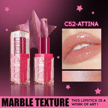 Load image into Gallery viewer, 4 Colors Spiral Star Sparkling Lipstick Long-lasting Moisturizing Non-sticky Glitter Marble Lipstick Lip Makeup Cosmetics