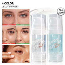 Load image into Gallery viewer, 4 Colors Jelly Pre-makeup Primer Gel Moisturizing Brightening Even Skin Tone Invisible Pores Non-greasy Facial Priming Gel