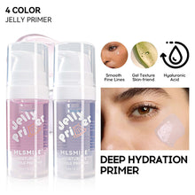 Load image into Gallery viewer, 4 Colors Jelly Pre-makeup Primer Gel Moisturizing Brightening Even Skin Tone Invisible Pores Non-greasy Facial Priming Gel