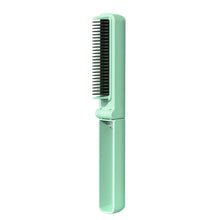 Load image into Gallery viewer, Foldable Portable Straight Hair Comb Rechargeable Wireless Negative Ion Straight Roll Dual Purpose Curling Iron Hairstyling Tool