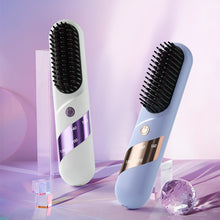 Load image into Gallery viewer, Negative Ion Wireless Hair Straightener Rechargeable Portable Dual-purpose Ceramic Heating Hair Straightener Curling Iron