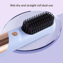 Load image into Gallery viewer, Negative Ion Wireless Hair Straightener Rechargeable Portable Dual-purpose Ceramic Heating Hair Straightener Curling Iron