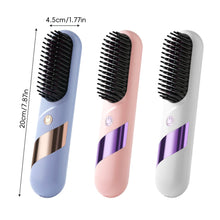 Load image into Gallery viewer, Negative Ion Wireless Hair Straightener Rechargeable Portable Dual-purpose Ceramic Heating Hair Straightener Curling Iron