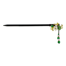 Load image into Gallery viewer, Tassel Hairpin Multiple Flower Shapes Wooden Updo Hair Clasp Retro Minimalist Temperamental Headwear Hair Accessory for Women