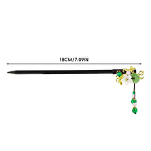 Load image into Gallery viewer, Tassel Hairpin Multiple Flower Shapes Wooden Updo Hair Clasp Retro Minimalist Temperamental Headwear Hair Accessory for Women