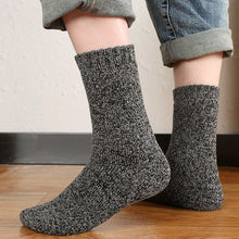 Load image into Gallery viewer, Men's Mid-tube Socks Autumn Winter Thickened Fleeced Warm Looped Stockings Comfortable Breathable Cold Resistant Socks