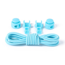 Load image into Gallery viewer, Colorful Elastic Band Round Spring Buckle Shoelaces Easy Convenient No-tie Shoelaces Casual Sports Shoes Shoelaces for Adult Children