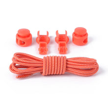 Load image into Gallery viewer, Colorful Elastic Band Round Spring Buckle Shoelaces Easy Convenient No-tie Shoelaces Casual Sports Shoes Shoelaces for Adult Children