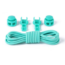 Load image into Gallery viewer, Colorful Elastic Band Round Spring Buckle Shoelaces Easy Convenient No-tie Shoelaces Casual Sports Shoes Shoelaces for Adult Children