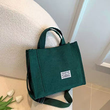 Load image into Gallery viewer, Multicoloured Corduroy Handbag Adjustable Shoulder Bag Comfortable Portable Large Capacity Wrist Bag Casual Crossbody Bag