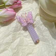 Load image into Gallery viewer, Embroidered Butterfly Telephone Wire Hair Band Simple Sweet Braided Hair Tie Highly Elastic Creative Ponytail Headwear