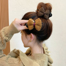 Load image into Gallery viewer, Simple Fabric Bowknot Hair Clip Sweet Temperamental Updo Hairpin Hair Claw Clip Headwear Hair Clip Hair Accessory for Women