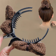 Load image into Gallery viewer, Simple Fabric Bowknot Hair Clip Sweet Temperamental Updo Hairpin Hair Claw Clip Headwear Hair Clip Hair Accessory for Women
