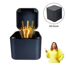 Load image into Gallery viewer, Middle Finger InBox Creative Funny Decorative Crafts 3D Printing Middle Finger Christmas Gift Boxs Family Game Gift Funny Toy