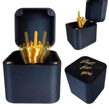 Load image into Gallery viewer, Middle Finger InBox Creative Funny Decorative Crafts 3D Printing Middle Finger Christmas Gift Boxs Family Game Gift Funny Toy