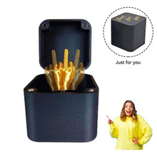 Load image into Gallery viewer, Middle Finger InBox Creative Funny Decorative Crafts 3D Printing Middle Finger Christmas Gift Boxs Family Game Gift Funny Toy