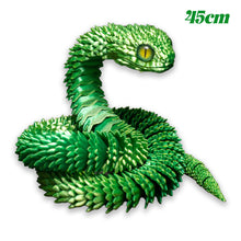 Load image into Gallery viewer, 30/45cm 3D Printed Snake Decoration 3D Printed Animals Desk Accessories Room Decor Office Table Funny Snake Year Ornament