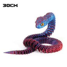Load image into Gallery viewer, Luminous 30cm 3D Printed Cobra Snake Decoration 3D Printed Animals Desk Accessories Room Decor Office Table Snake Year Ornament