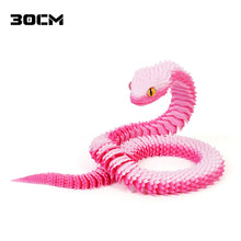 Load image into Gallery viewer, Luminous 30cm 3D Printed Cobra Snake Decoration 3D Printed Animals Desk Accessories Room Decor Office Table Snake Year Ornament